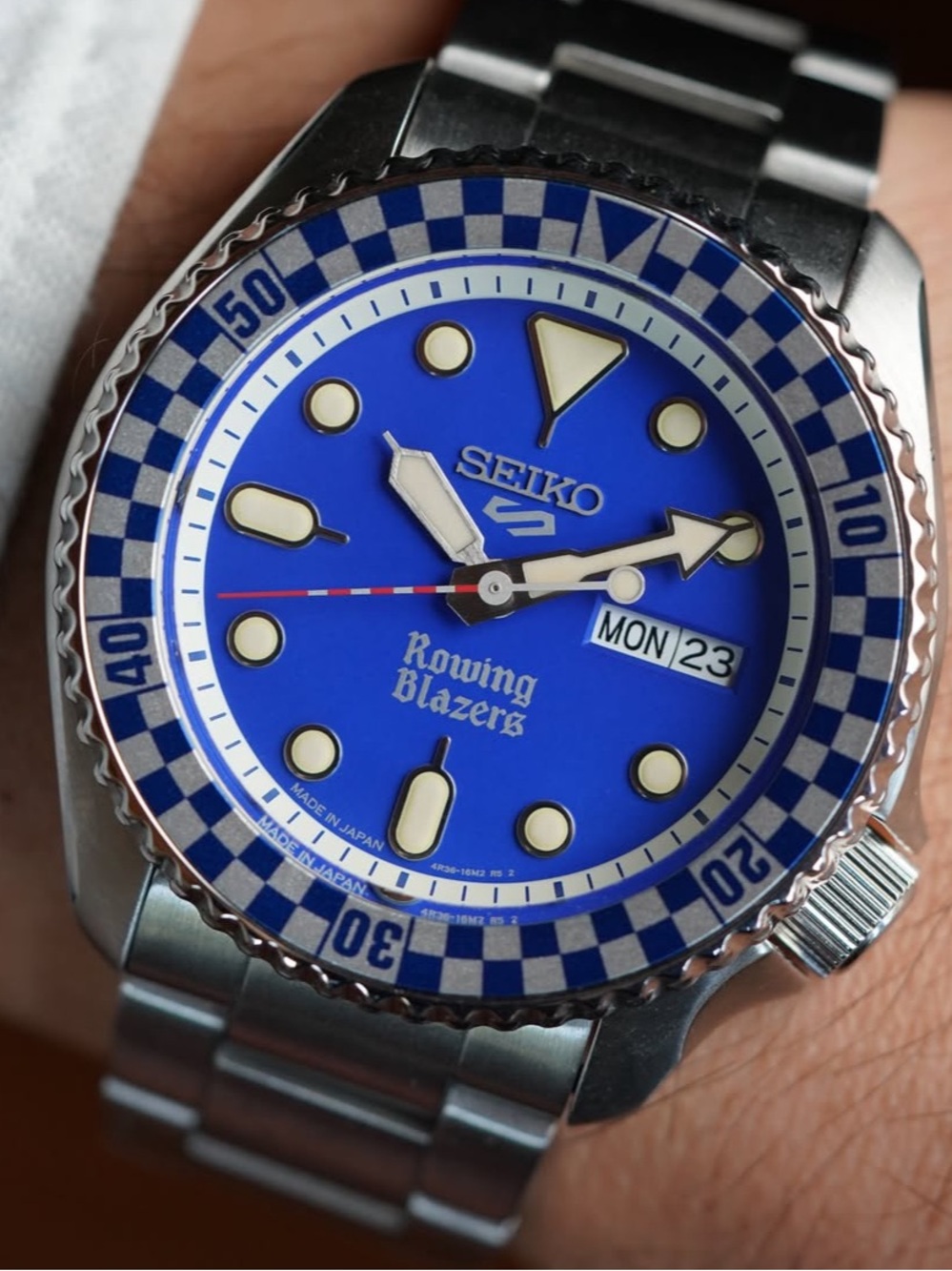 Seiko Blue and Silver Rowing Blazers Dive Watch 42mm LTD EDITION S5FLY3, NWT